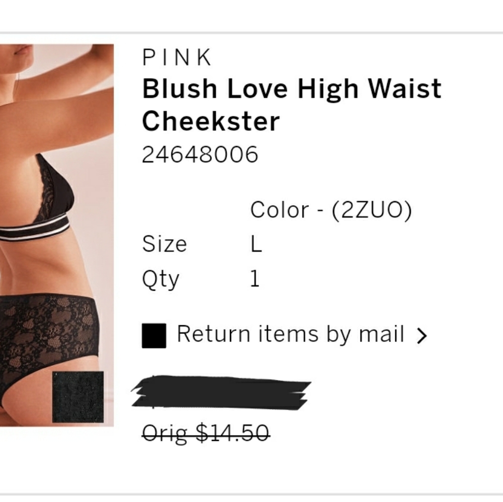 NWT Blush love Pink high waist cheekster size M